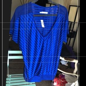 NWT MAURICES Cobalt / Royal Blue Top Size 1